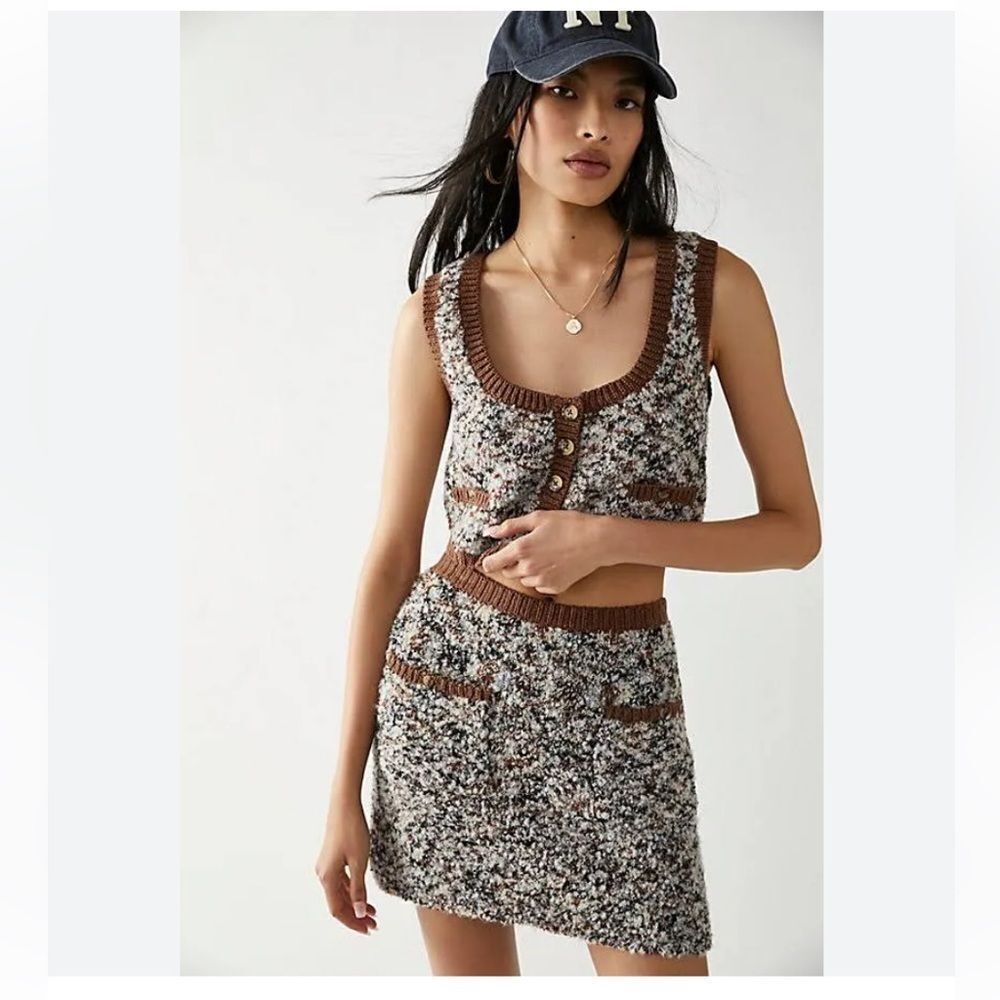 Free People Skirts Chalet Set Top & Mini Skirt Sz- Small